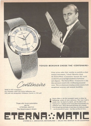 Eterna matic montre - eterna, centenaire