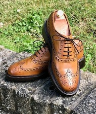 $550 | BARKER WESTFIELD - CEDAR BURNISHED CALF BROGUE UK7F/US8D