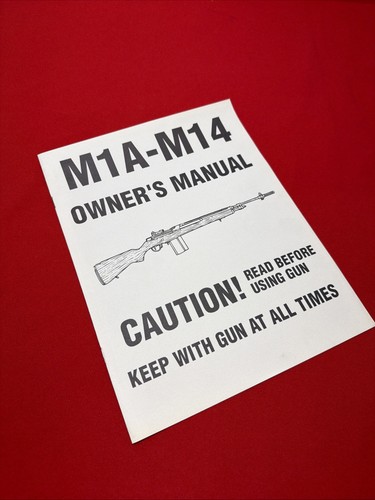 M1a m14 owners manual - manual, vintage
