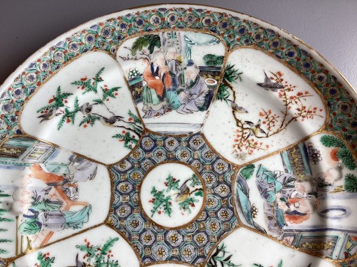 Ancienne assiette plat - assiette,