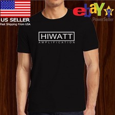 NEW SHIRT HIWATT AMPLIFIERS LOGO MEN'S T-SHIRT FUNNY AMERICAN SIZE S-5XL