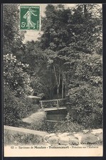 Old postcard Tessancourt, Ponceau sur l'Aubette 1908 