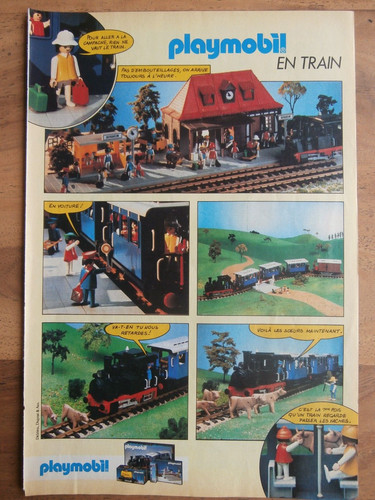 Publicite playmobil train - publicite,