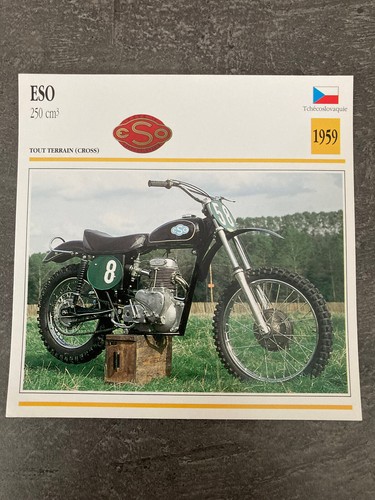 Carte fiche moto collection - fiche,