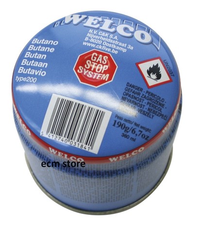 Welco cartouche butane - de, 190
