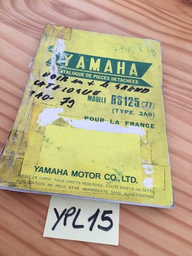 Yamaha parts list rs125 2a0 - rs125,