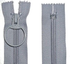 YKK,Boucle Tirette Fermeture,Gris,14 "/ 36CM,Nylon Dents,Bout Fermé ,Numb 5