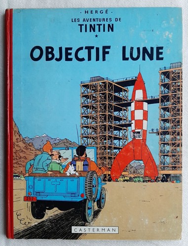 Tintin objectif lune rare - tintin,