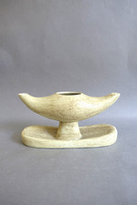 Lampe à huile en céramique d'inspiration égyptienne modèle Isis Vintage