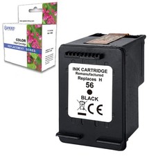 Cartouche d'Encre Compatible pour HP 56 XL Noir 56XL Encre Imprimante OFFICEJ...