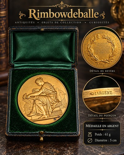 Médaille argent 800 - argent, 800%