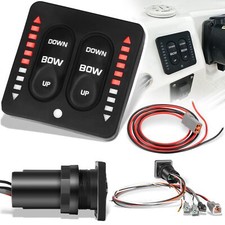 15170-001 LED Integrated Indicator Tactile Trim Tab Switch Kit for Lenco Marine