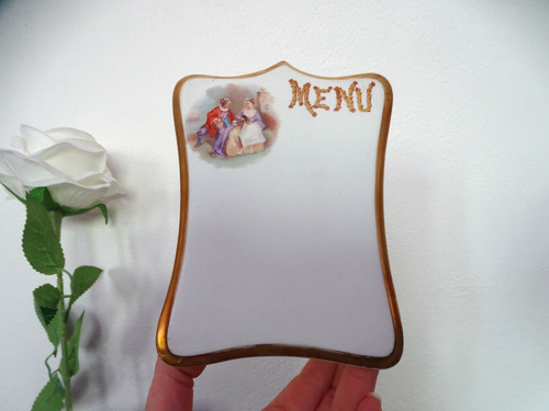 Porte menu porcelaine - , et