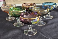 6 coupes a Champagne en verre