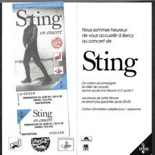 RARE TICKET BILLET CONCERT -