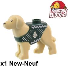 Lego 1x Animal chien dog rescue secours labrador sapin noel beige 105143pb04