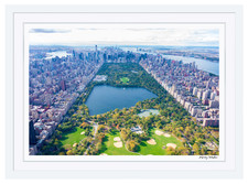 Central Park, New York Gray Malin Framed Photograph 15.5" x 21" inches