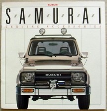 SUZUKI SAMURAI ACCESSORIES USA LF Car Sales Brochure Jan 1988 #99980-10880 1/88