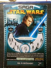 TICKET GRATTAGE SAGA STAR WARS, ANAKIN SKYWALKER, CINEMA, VF collection TTB A