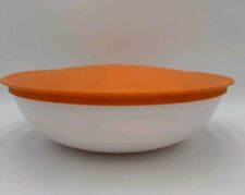 Tupperware Allegra Radiance Serving Medium 6 Cup Bowl Orange White #6215