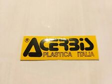 Acerbis stickers motorcycle bike size 60mm x 19mm. Honda Yamaha Colnago white 