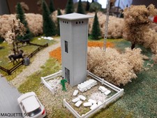 ho transformateur EDF de campagne béton 1/87  décor train miniature maquette 56