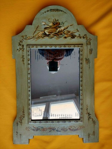 Ancien miroir bois - en,