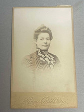 OLD PHOTOGRAPH CDV HENRY BILLIARD ANGOULEME (16) YOUNG WOMAN