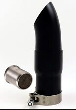 45 MM ID CUSTOM UNIVERSAL SHORTY YORK MOTO GP STUBBY Slip On MUFFLER (NEW) BLACK