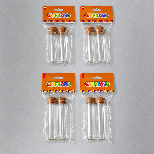 Tube verre avec bouchon en - tube,