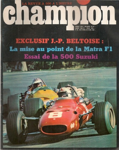 Champion 1968 essai - champion,