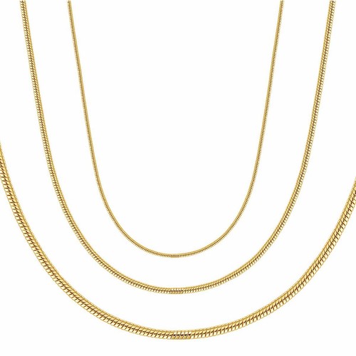 Collier chaîne plaqué - collier, or