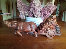 statue bouddha en bois sculpté Chinois Chine