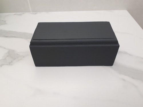 Socle bois gris foncé - en,