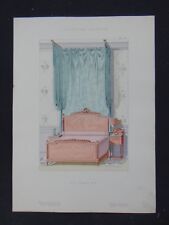 LA TENTURE FRANÇAISE 1904 - Lit Louis XVI - Davène décoration 38