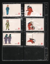 HERGÉ . 6 AUTOCOLLANTS 