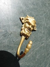 ancien crochet mural patère porte manteau tête de diable faun