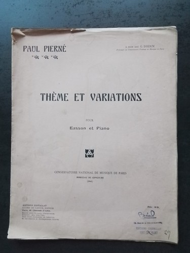Partition ancienne paul - ancienne,