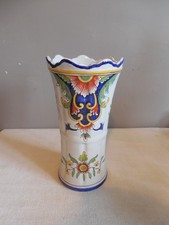 ANCIEN VASE EN FAIENCE DE DESVRES manufacture Fourmaintraux vers 1900