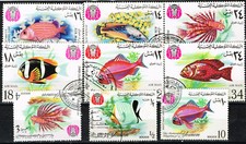 Yemen Fauna Marine Life Arabian Sea Corall Fish set 1967 