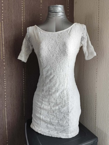 Robe blanche dentelle - , "pimkie"