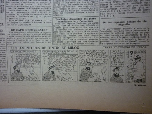 Tintin journal soir num - tintin, le