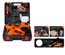 Cric de Voiture Électrique 5 Tonnes 12V Hydraulique Clé à Chocs & Compresseur