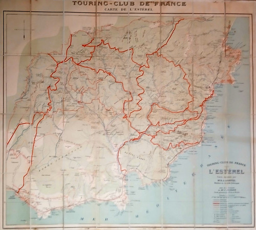 Carte toilée esterel - toilée, de