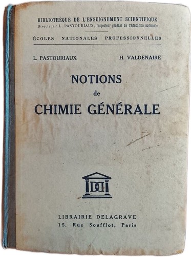 Notions chimie générale - de,