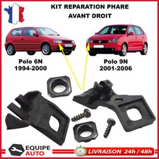 Support Clips Reparation Phare Avant Droite prévu VW POLO 6N 9N 6Q0998226