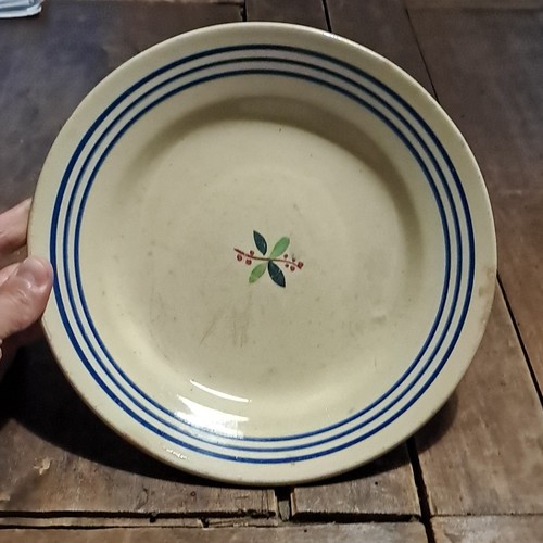 Assiette ancienne faïence - faïence, de