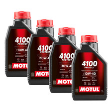 4 LITRES MOTOR OIL MOTUL 4100 PROTECT 10W40 TECHNOSYNTHESIS API SL CF