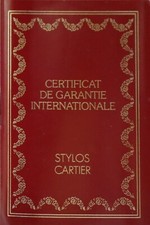 Vintage CARTIER Stylos Pens Original Filled Guarantee Certificate