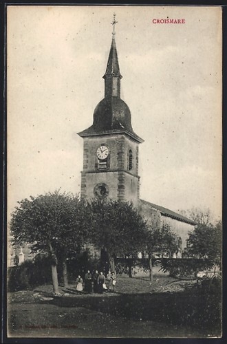 Cpa croismare église avec - cpa, croismare,